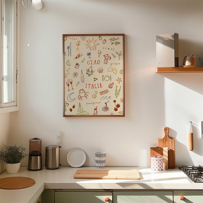 Ciao Italia | Seaside Print | UNFRAMED