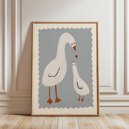 Mama Duck | Nursery Print | UNFRAMED