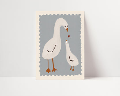 Mama Duck | Nursery Print | UNFRAMED