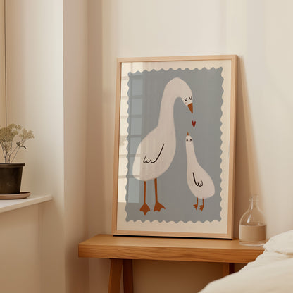 Mama Duck | Nursery Print | UNFRAMED