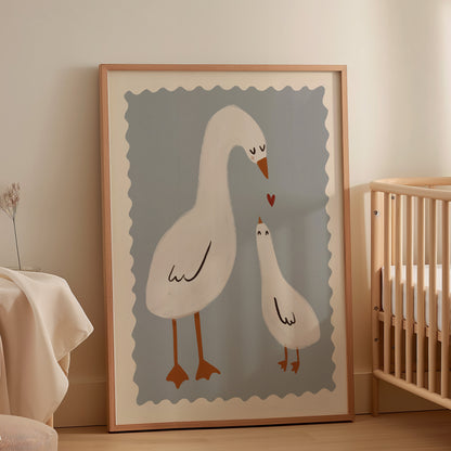 Mama Duck | Nursery Print | UNFRAMED