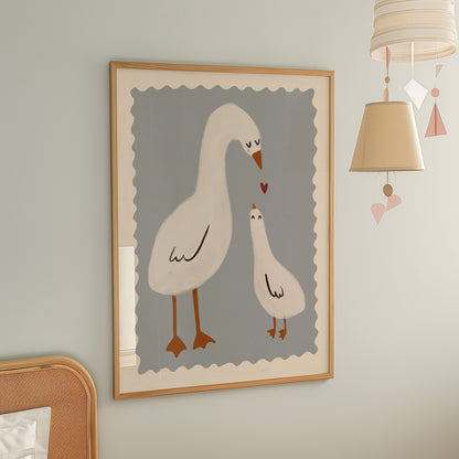 Mama Duck | Nursery Print | UNFRAMED