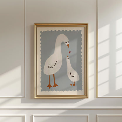 Mama Duck | Nursery Print | UNFRAMED