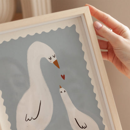Mama Duck | Nursery Print | UNFRAMED