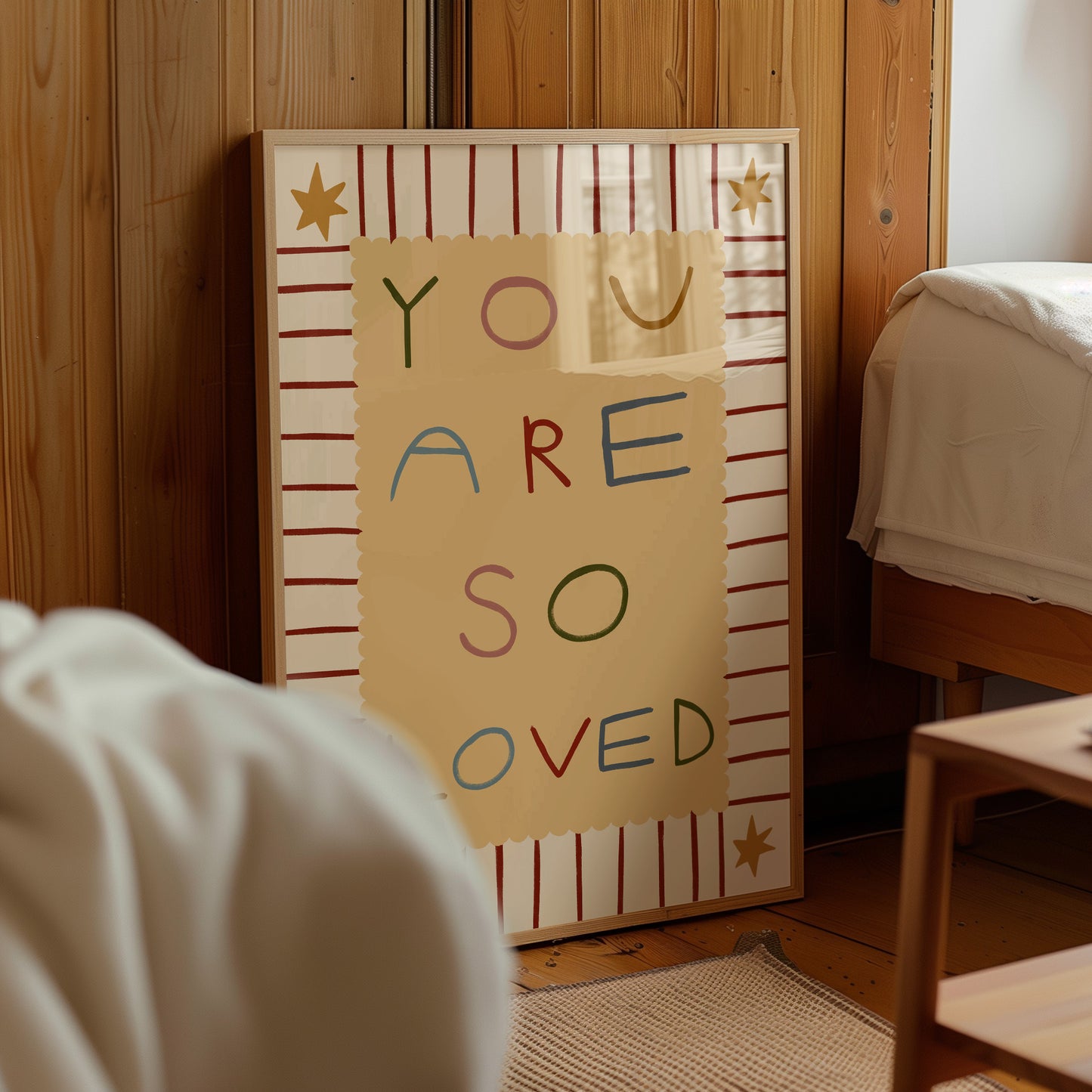 You Are So Loved | Nursery Print | UNFRAMED