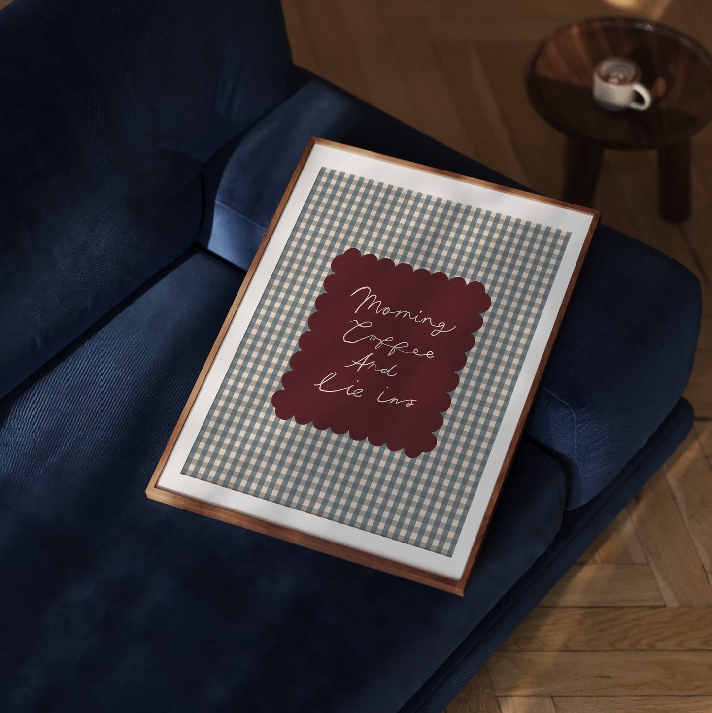 Morning Coffee And Lie Ins | Kitchen Print | UNFRAMED