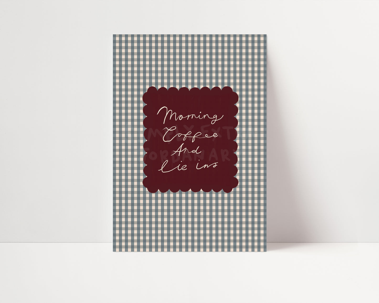 Morning Coffee And Lie Ins | Kitchen Print | UNFRAMED