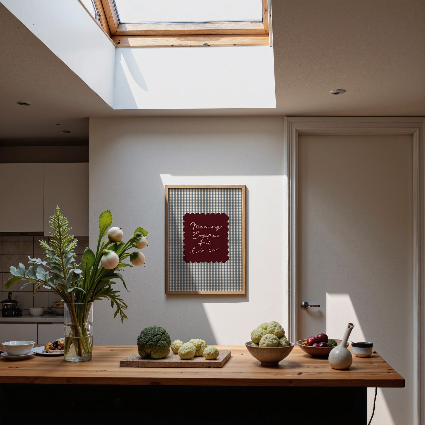 Morning Coffee And Lie Ins | Kitchen Print | UNFRAMED