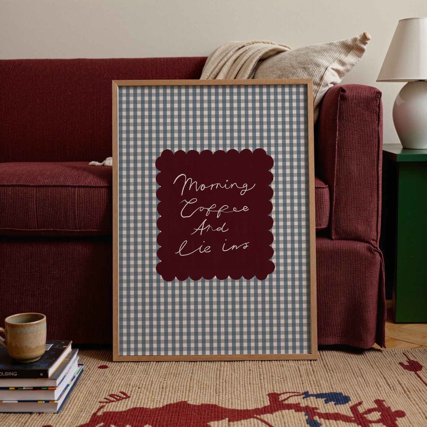 Morning Coffee And Lie Ins | Kitchen Print | UNFRAMED