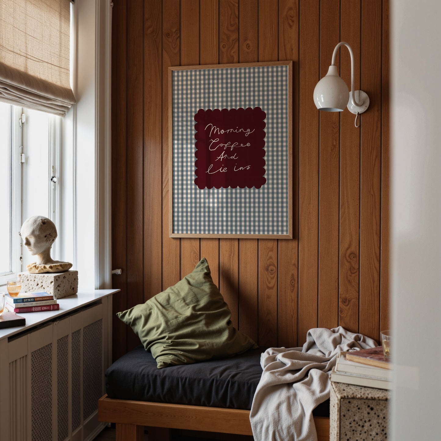 Morning Coffee And Lie Ins | Kitchen Print | UNFRAMED