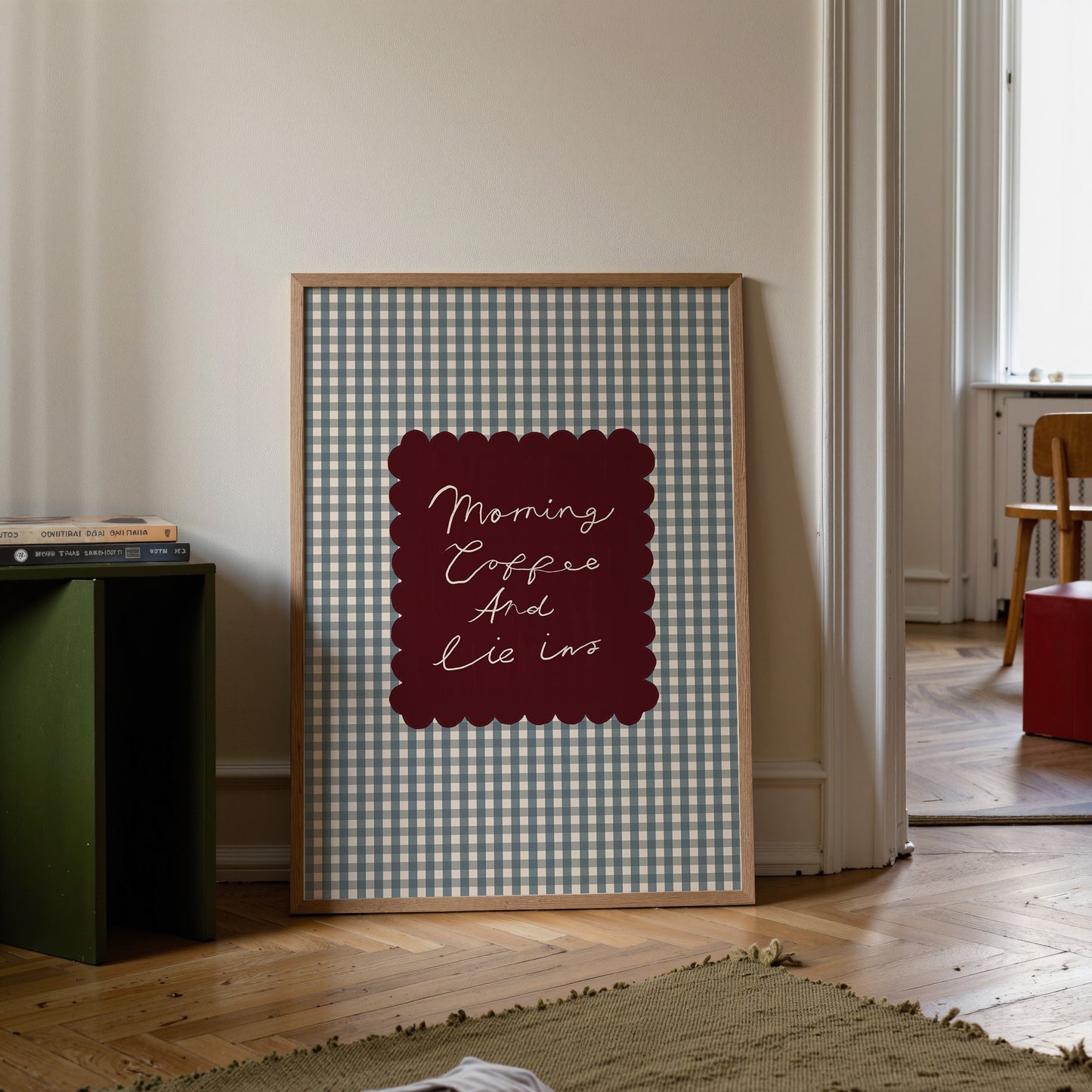 Morning Coffee And Lie Ins | Kitchen Print | UNFRAMED