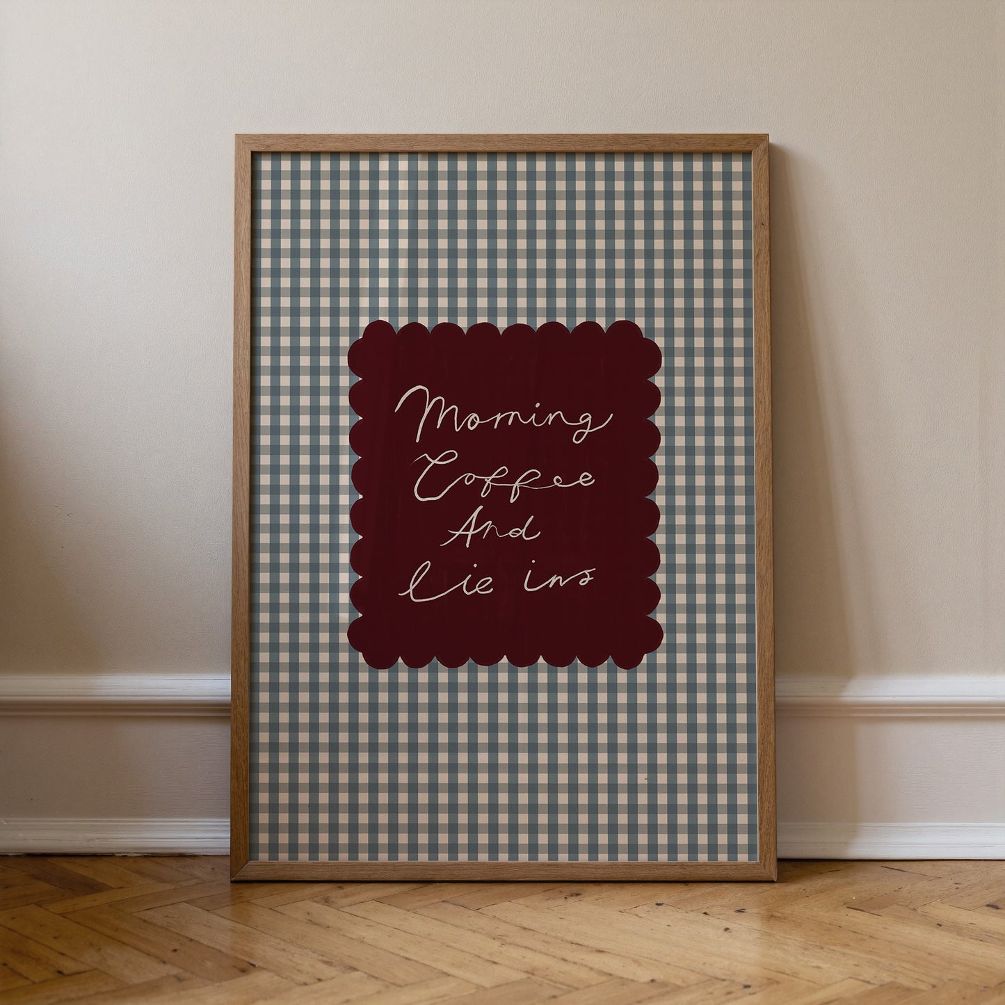 Morning Coffee And Lie Ins | Kitchen Print | UNFRAMED
