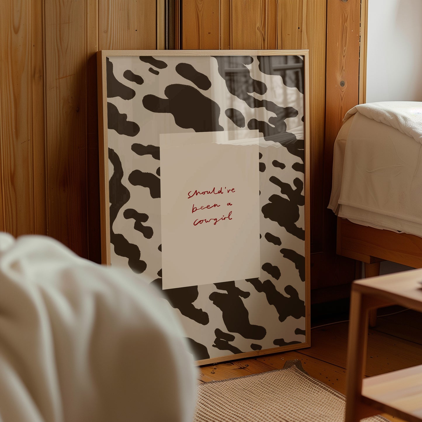 Should've Been A Cowgirl | Cowboy Print | UNFRAMED