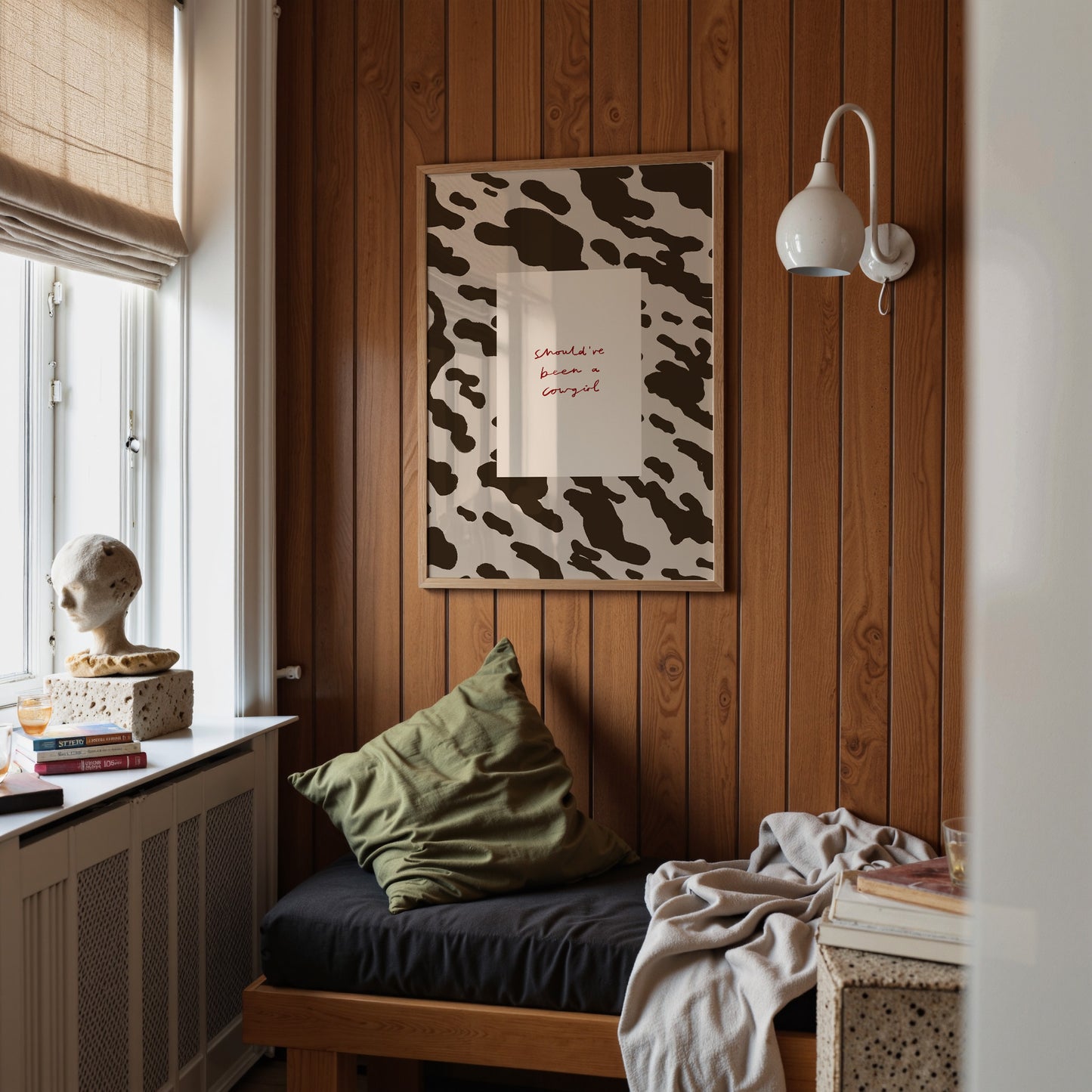 Should've Been A Cowgirl | Cowboy Print | UNFRAMED