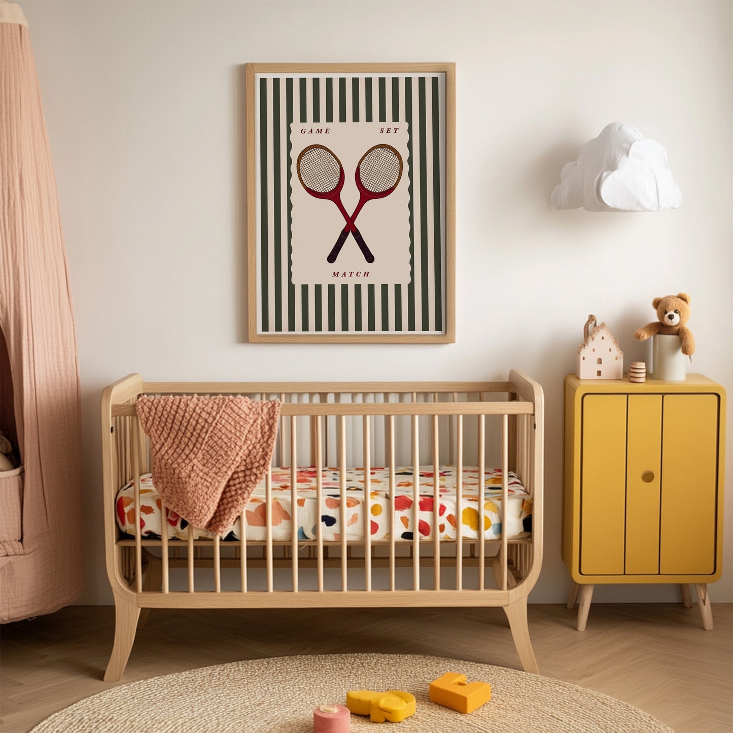 Vintage Tennis Rackets | Sports Print | UNFRAMED