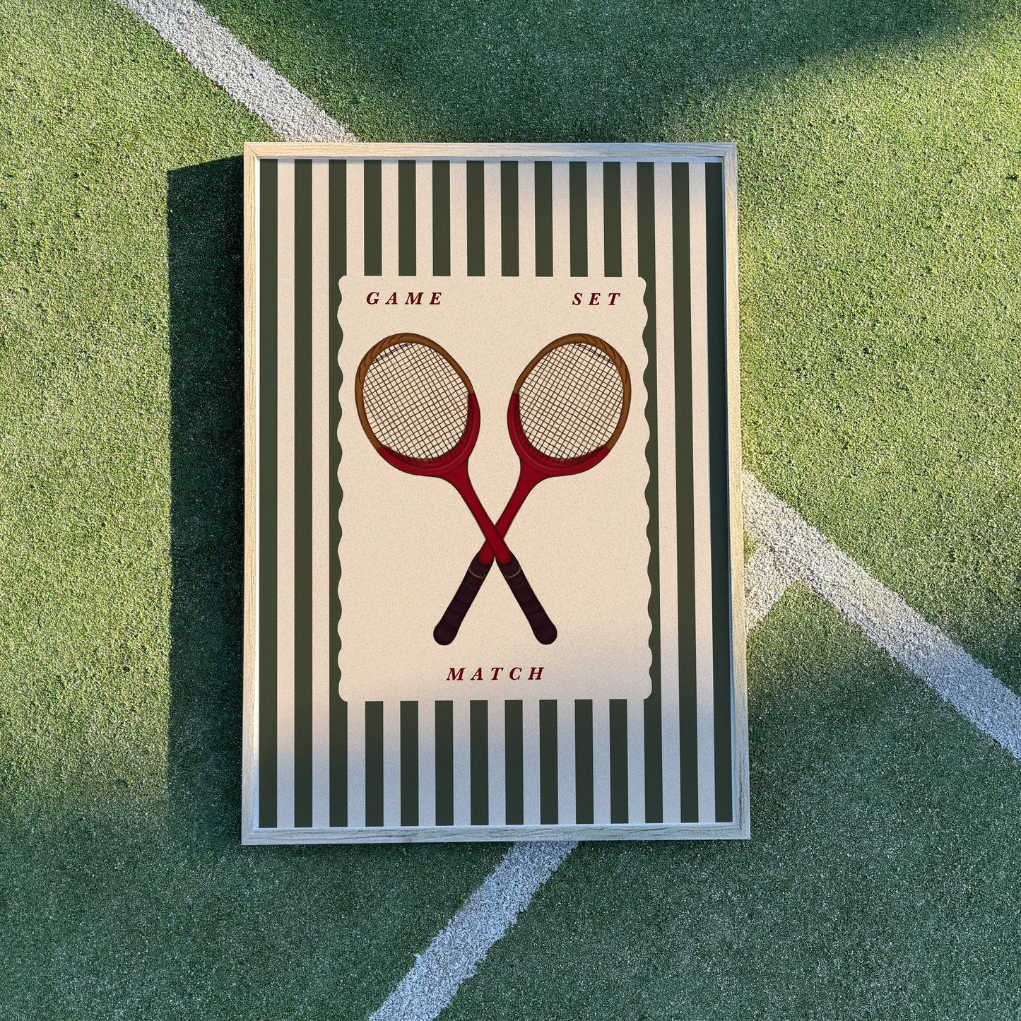 Vintage Tennis Rackets | Sports Print | UNFRAMED
