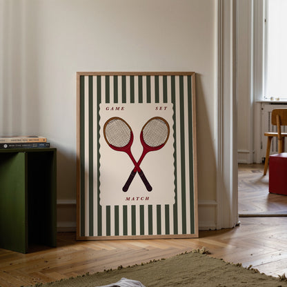Vintage Tennis Rackets | Sports Print | UNFRAMED