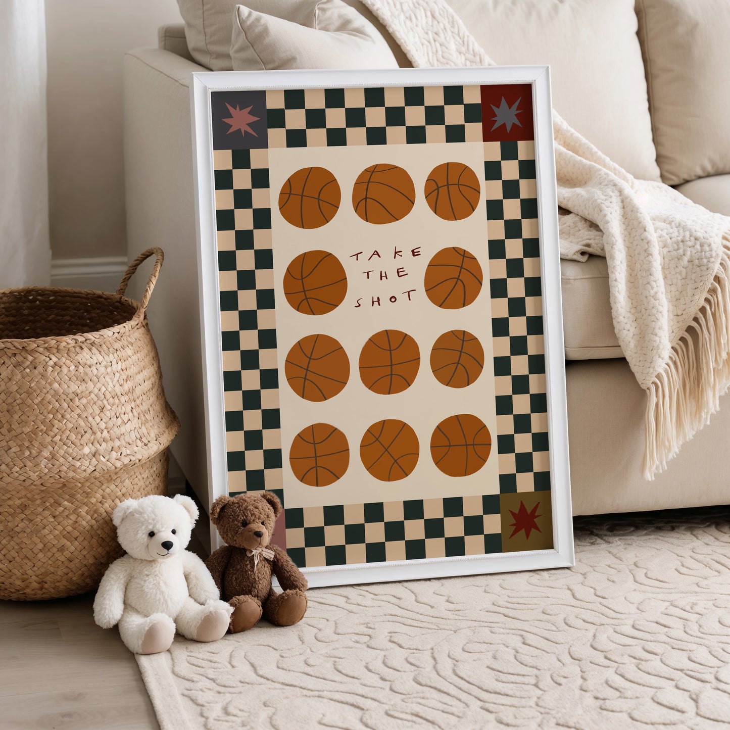 Take The Shot | Basketball Print | UNFRAMED