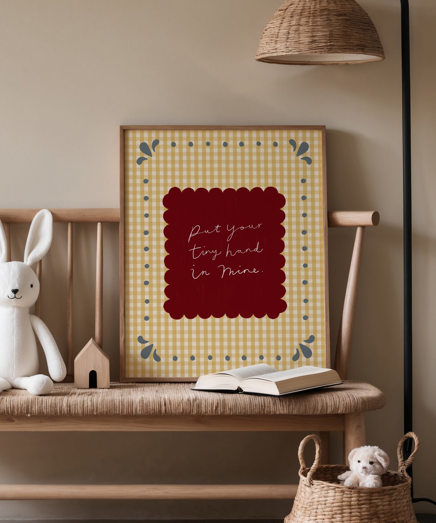 Put Your Tiny Hand In Mine | Nursery Print | UNFRAMED