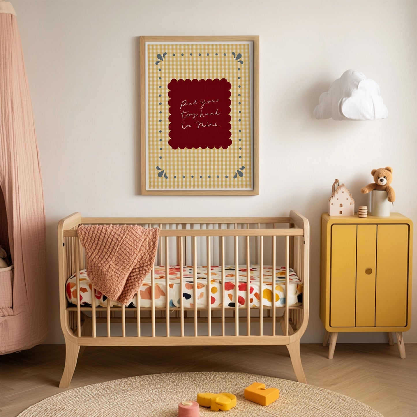 Put Your Tiny Hand In Mine | Nursery Print | UNFRAMED