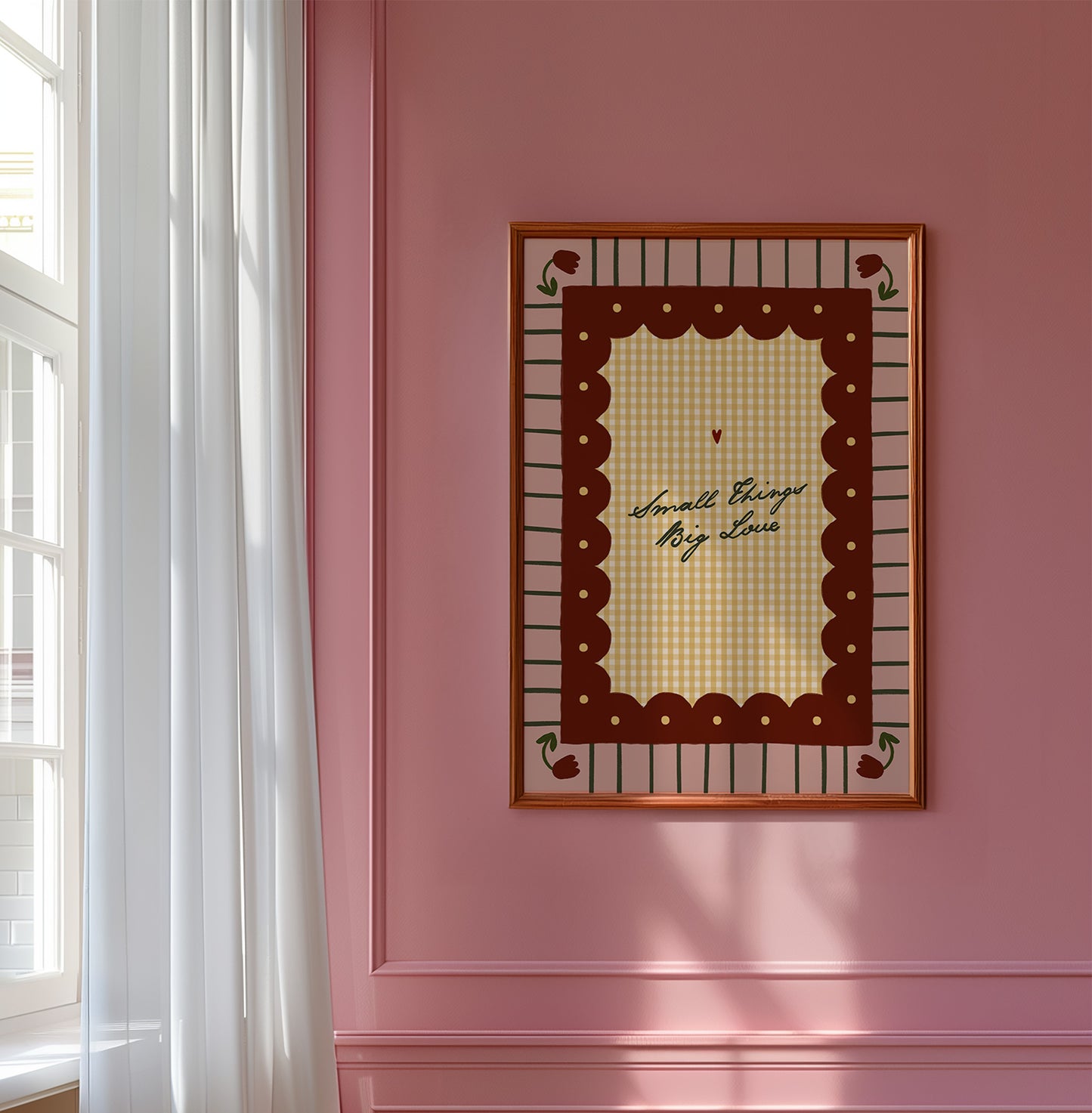 Small Things Big Love | Nursery Print | UNFRAMED