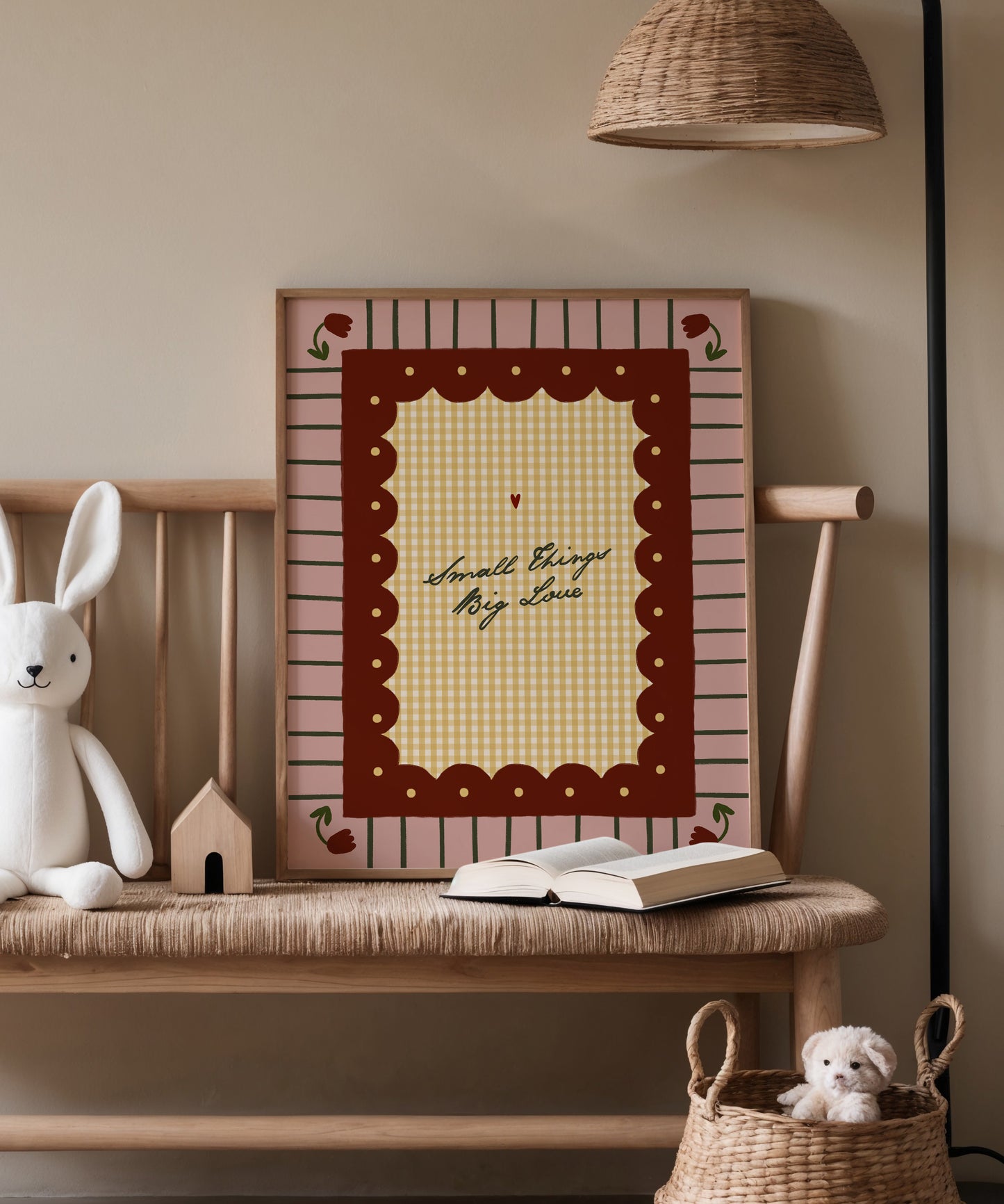 Small Things Big Love | Nursery Print | UNFRAMED