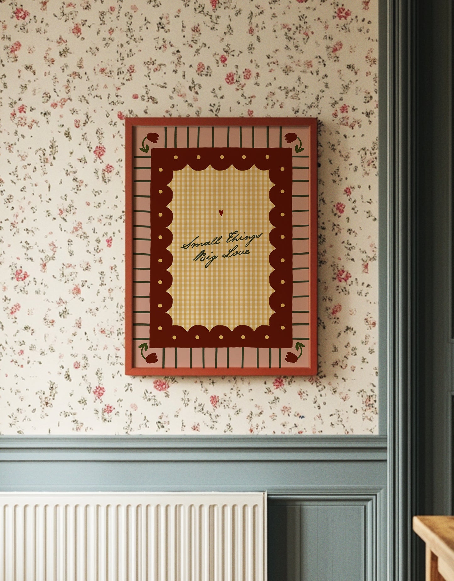 Small Things Big Love | Nursery Print | UNFRAMED