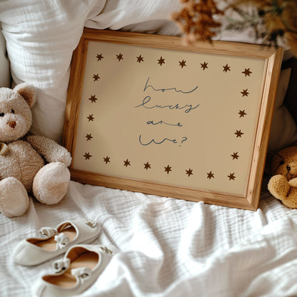 How Lucky Are We | Loving Print | UNFRAMED