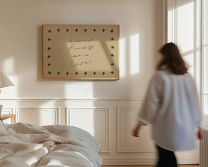 How Lucky Are We | Loving Print | UNFRAMED