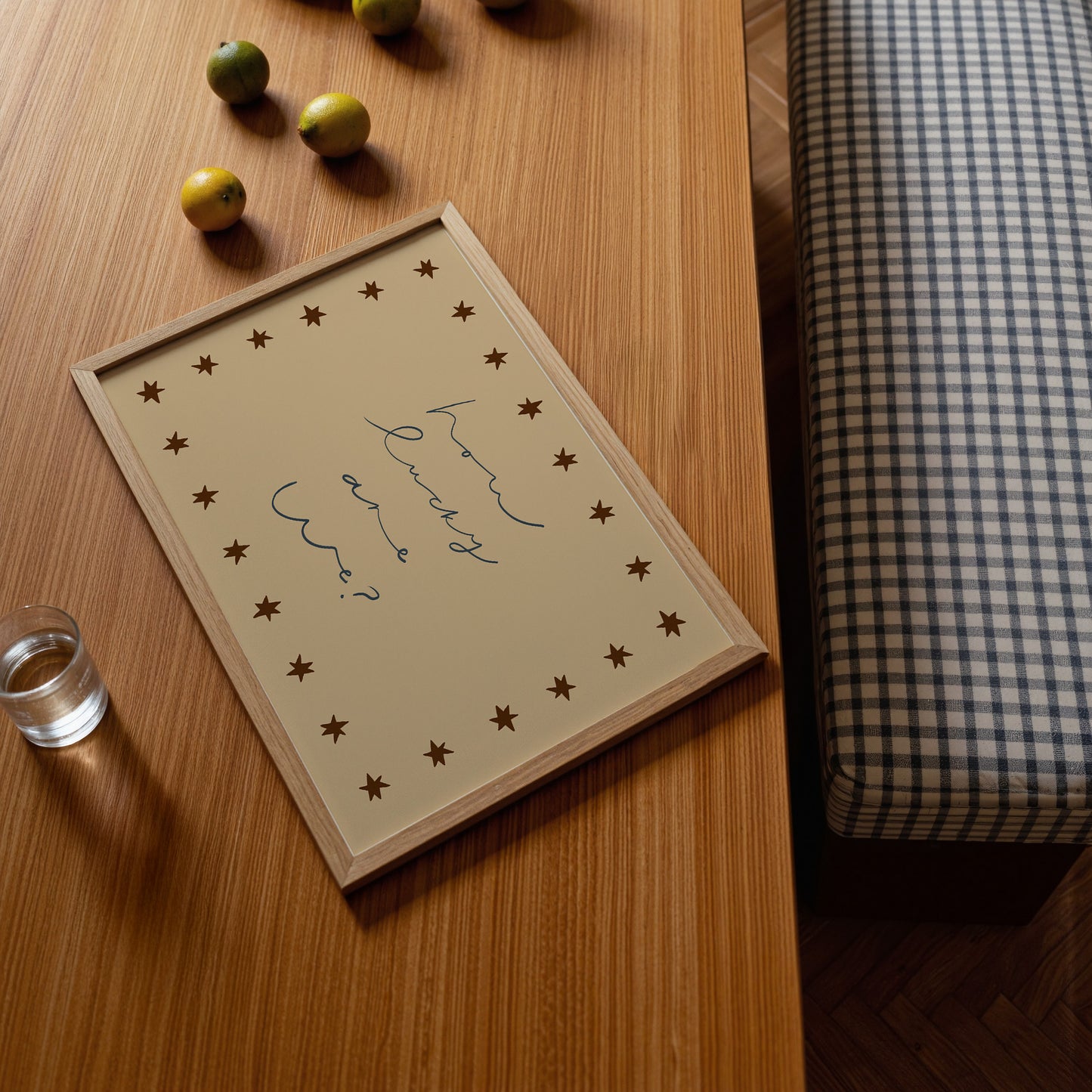 How Lucky Are We | Loving Print | UNFRAMED