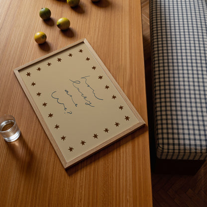 How Lucky Are We | Loving Print | UNFRAMED
