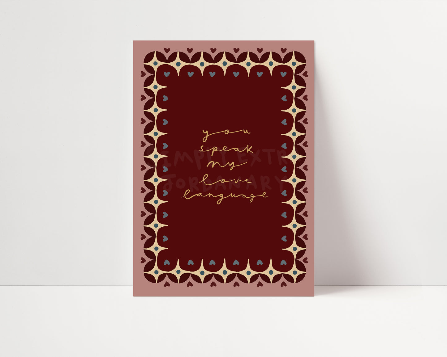 You Speak My Love Language | Loving Print | UNFRAMED
