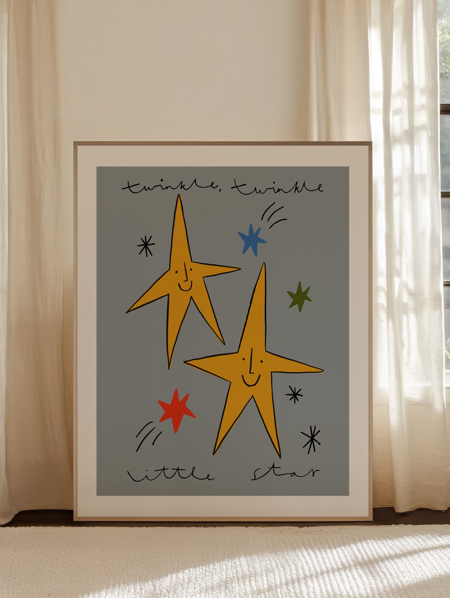 Twinkle Twinkle Little Star | Nursery Print | UNFRAMED