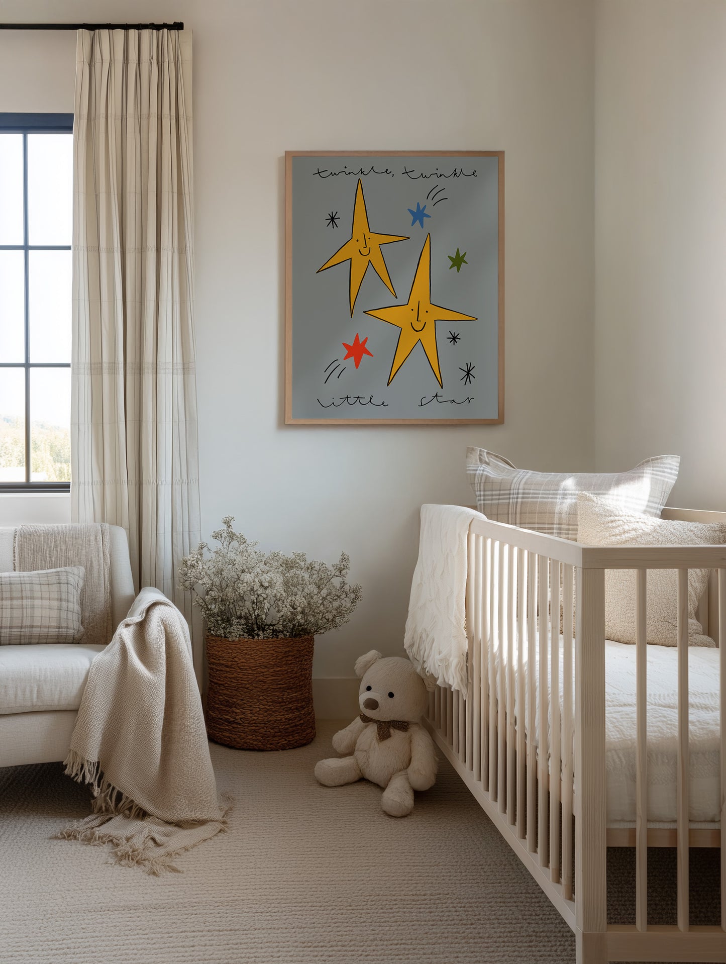 Twinkle Twinkle Little Star | Nursery Print | UNFRAMED