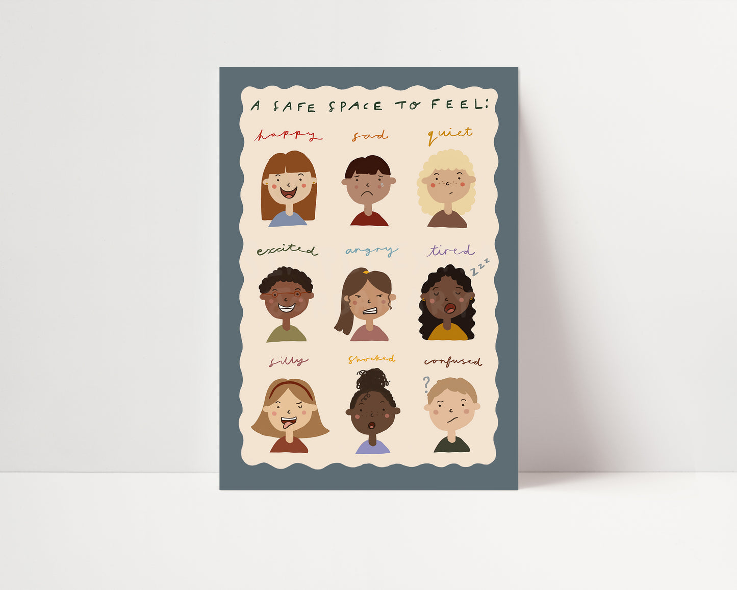 A Safe Space To Feel | Feelings Print | UNFRAMED
