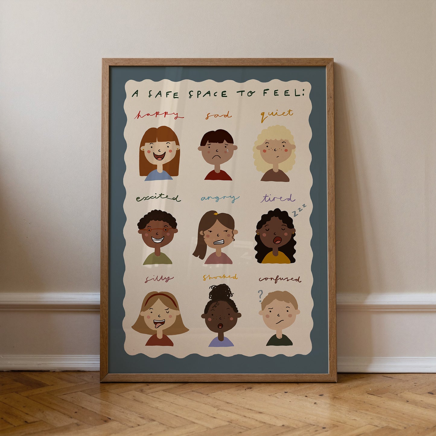 A Safe Space To Feel | Feelings Print | UNFRAMED