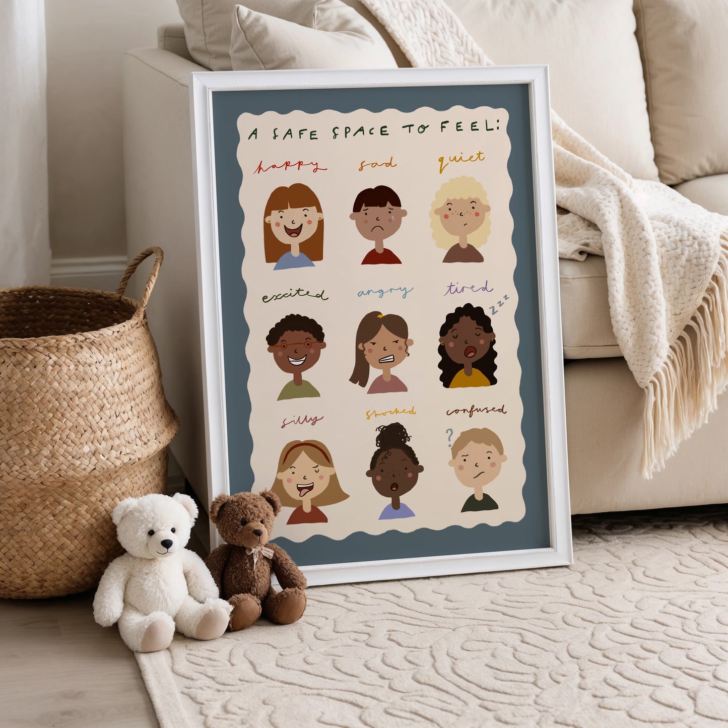 A Safe Space To Feel | Feelings Print | UNFRAMED