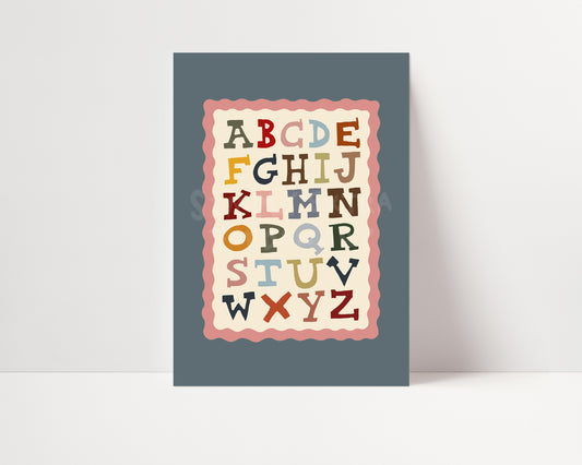 Wild West Alphabet | Educational Print | UNFRAMED