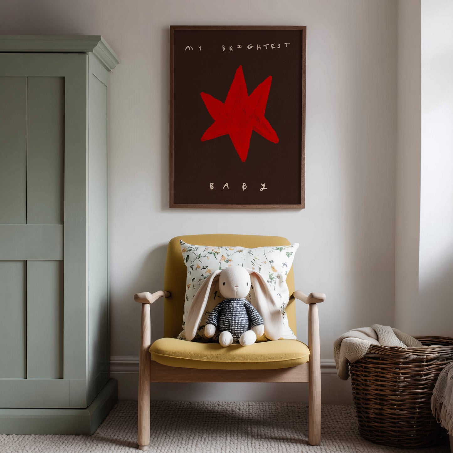 My Brightest Star | Nursery Print | UNFRAMED