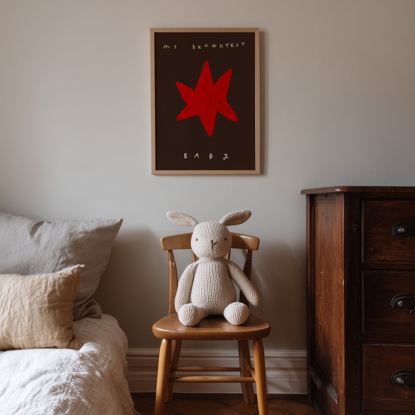 My Brightest Star | Nursery Print | UNFRAMED