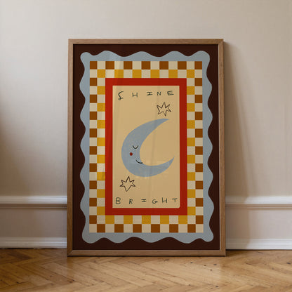 Shine Bright | Nursery Print | UNFRAMED