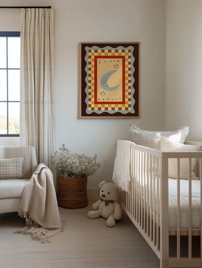 Shine Bright | Nursery Print | UNFRAMED