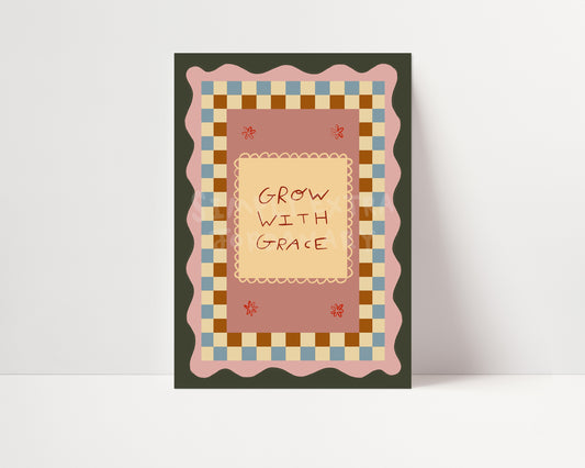 Grow With Grace | Nursery Print | UNFRAMED