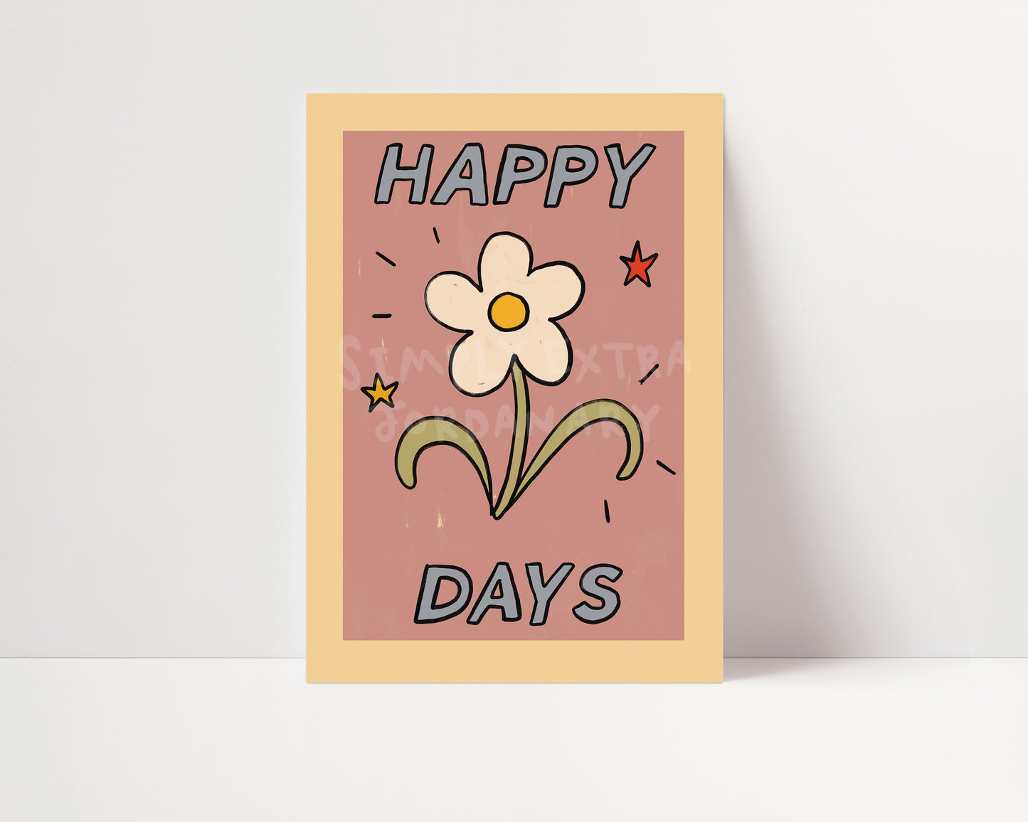Happy Days | Kids Print | UNFRAMED