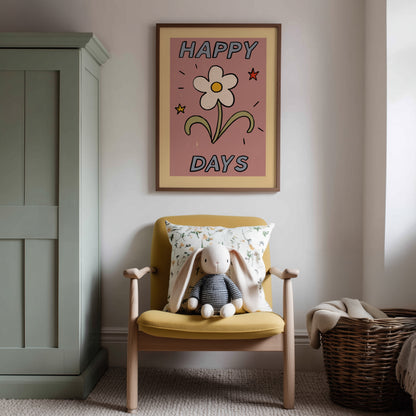 Happy Days | Kids Print | UNFRAMED