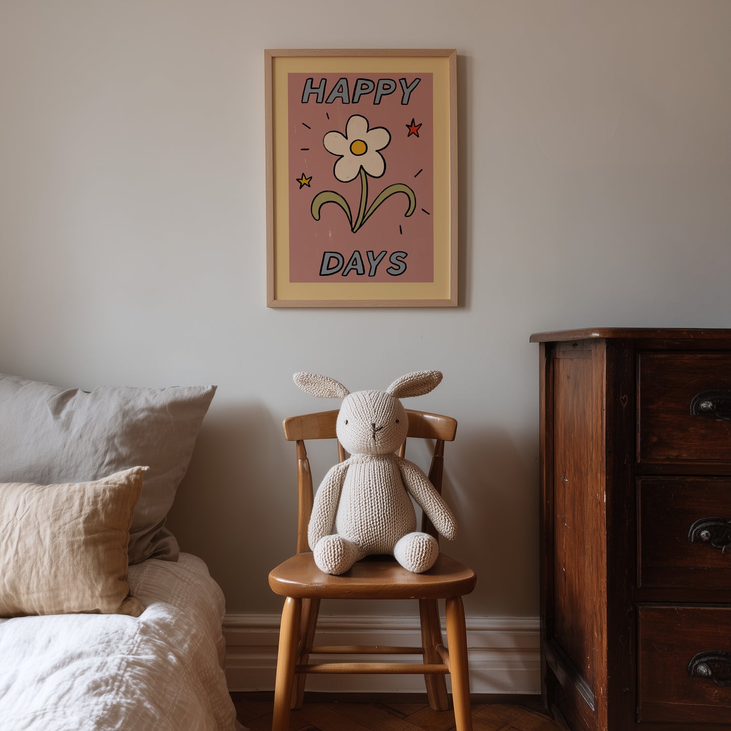 Happy Days | Kids Print | UNFRAMED