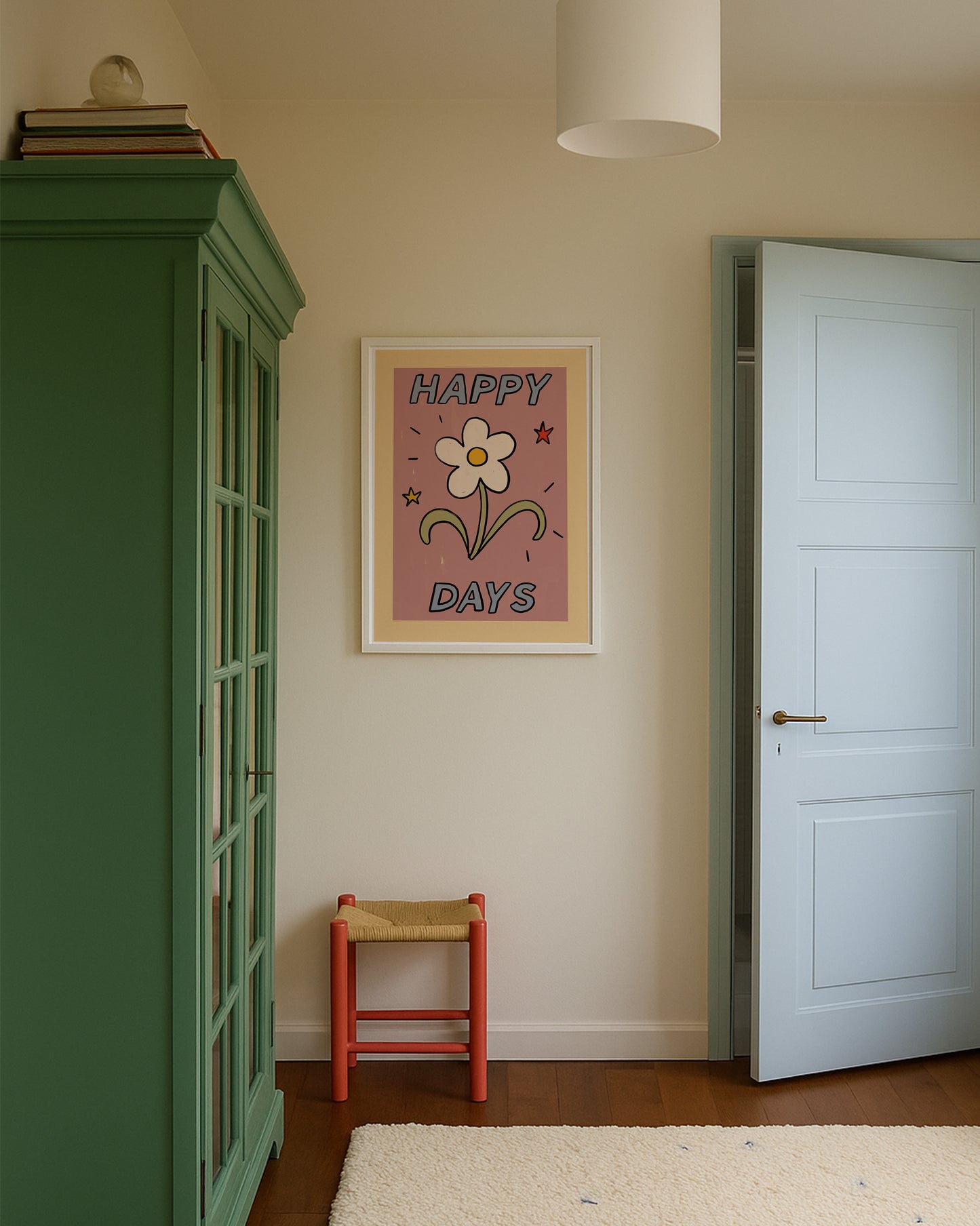 Happy Days | Kids Print | UNFRAMED
