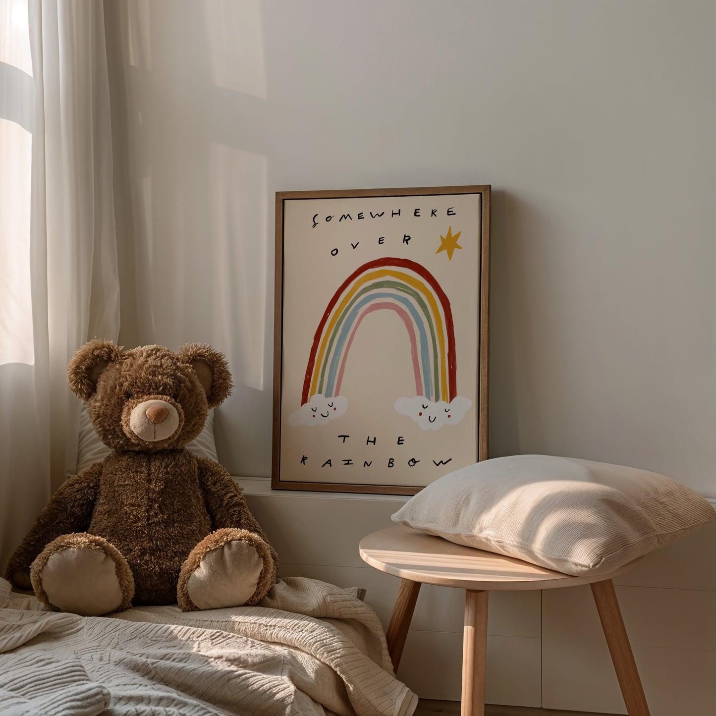 Somewhere Over The Rainbow | Nursery Print | UNFRAMED