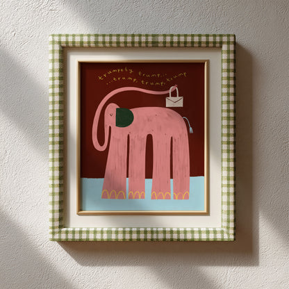 Nellie The Elephant | Nursery Print | UNFRAMED