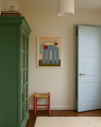 Nellie The Elephant | Nursery Print | UNFRAMED